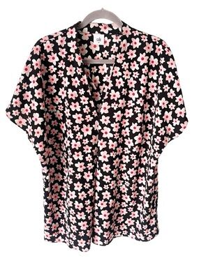 CAbi Blouse Women's XL Harmony Floral Spring Summer Corporate Core Career 5347